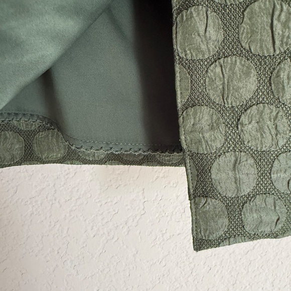 MAEVE Anthropologie green on green polka dot pencil skirt SIZE 2 - Picture 7 of 7